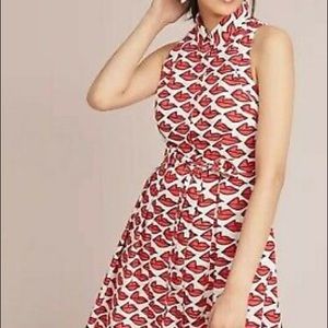 Ann Howell Bullard X Anthropologie Smooched Cotton Sleeveless Dress